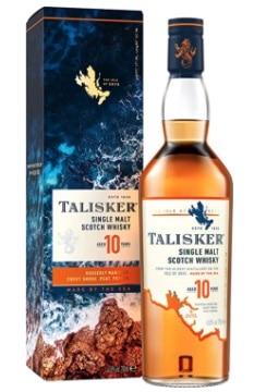 Talisker 10 Jahre Islay Single Malt Scotch Whisky – in Geschenkbox, 700ml