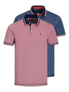 Jack & Jones JJEPAULOS POLO SS 2PK MP rio red