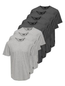 Only & Sons ONSMATT LIFE LONGY SS TEE 7-PACK