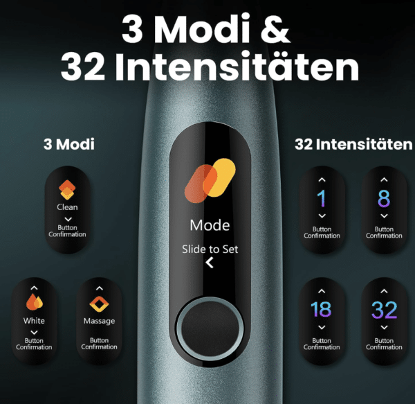 Oclean_X_Pro_Smart_Sonic_elektrische_Schallzahnbuerste_3_Putzprogramme_mit_Weissning_kabelloses_Schnellladen_fuer_60