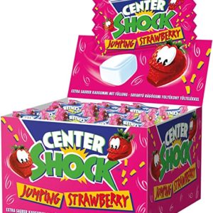 Center Shock Jumping Strawberry Box mit 100 Kaugummis