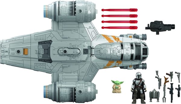 Hasbro Star Wars Mission Fleet The Mandalorian The Child Razor Crest Duell im Outer Rim 6 cm große Figur und Fahrzeug, F0589, Multi