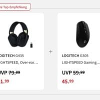 Logitech G435 Lightspeed Headset + G305 Gaming Maus