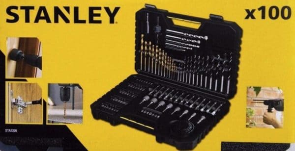 100-tlg. Stanley Bits-und-Bohrer-Set im Koffer