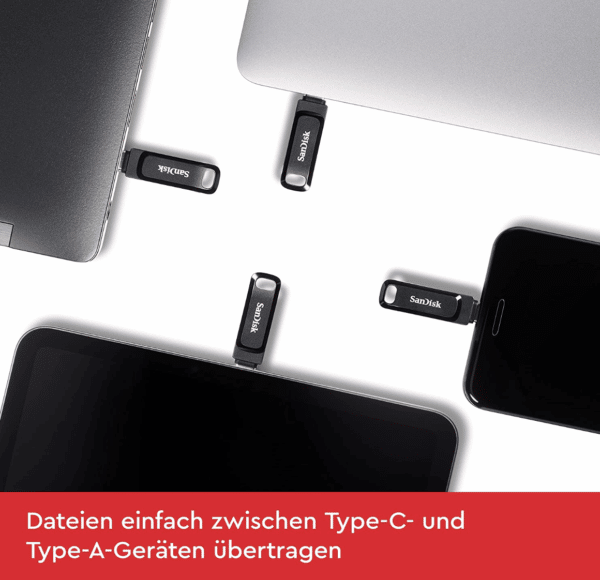 128 GB SanDisk Ultra Dual Drive USB-Stick