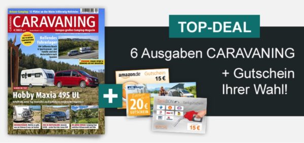 6 Ausgaben Caraving im Abo