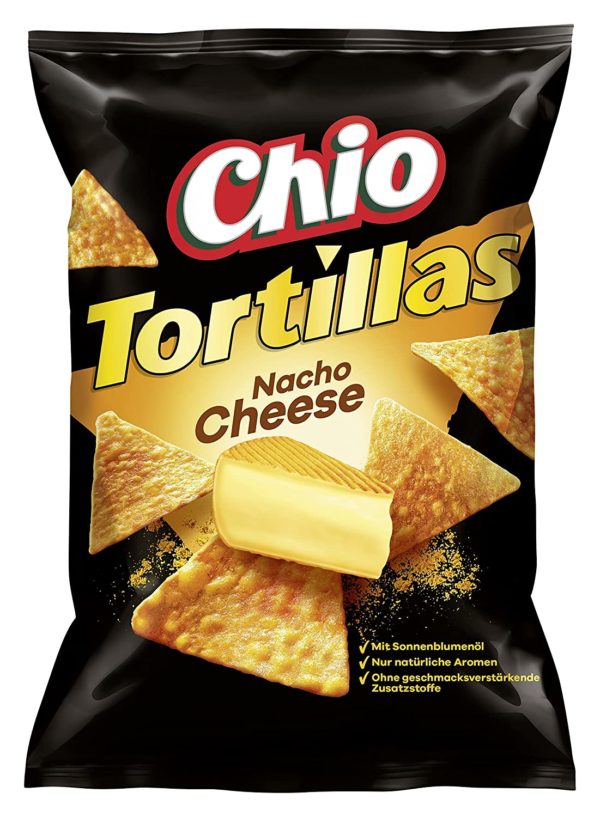  Chio Tortilla Chips Nacho Cheese Verpackung