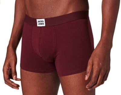 3x Jack & Jones Boxershorts weinrot