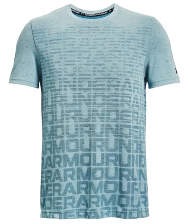 Under Armour Shirt Seamless Wordmark hellblau