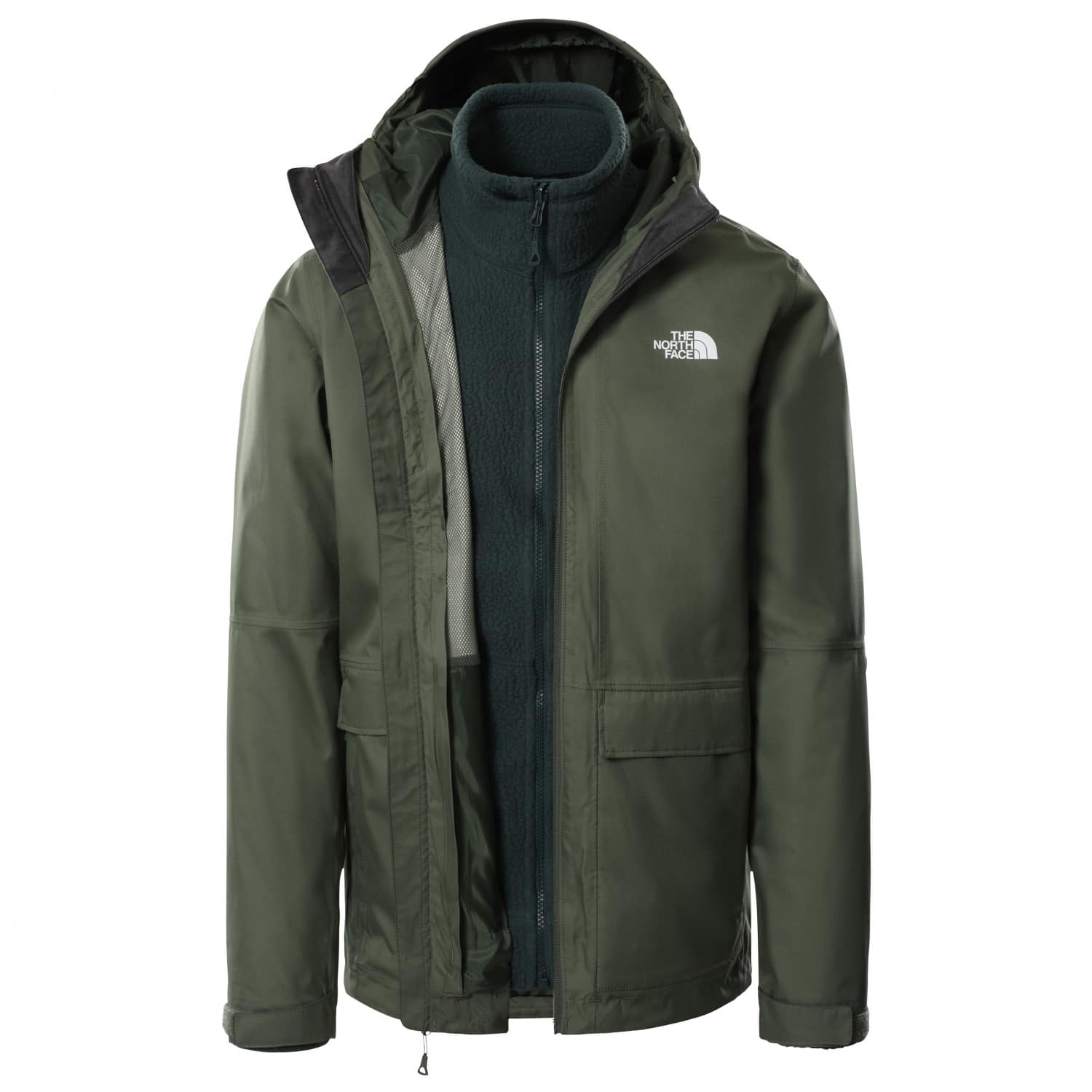 the north face new fleece inner triclimate doppeljacke detail 2