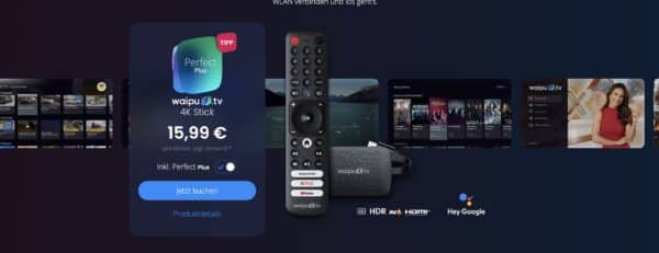 📺🍿 12 Monate waipu.tv 15,99€ - MyTopDeals Perfect Stick 4K + für mtl. Plus