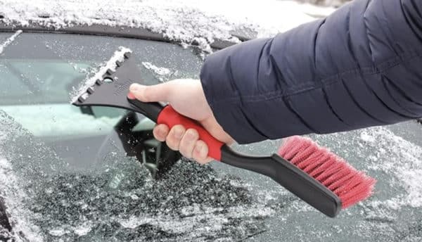 Schneebürste mit Eiskratzer, Auto-Eisschaber, Schneebesen, Autoscheiben  Kratzer 