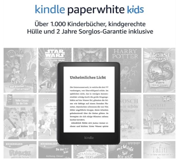 Kindle Paperwhite Kids mit Hülle