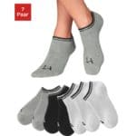 🧦 7 Paar Lascana Active Damen-Sneakersocken mit Vollfrottee (3 Farbkombis, 89% Baumwolle)