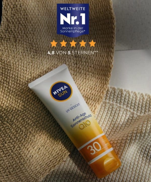 NIVEA SUN UV Gesicht Sonnencreme in 1er Pack 1 x 50 ml Anti Age  Anti Pigmentflecken Sonnenschutz leichte Gesichtscreme mi 2022 05 02 09 52 42