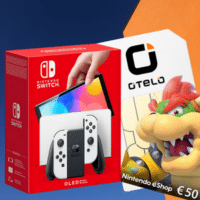 Nintendo Switch OLED Weiss Nintendo 50 Euro eShop Gutschein Otelo Allnet Flat Classic Thumb