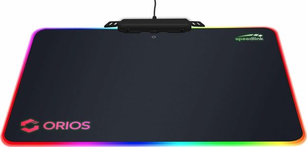 SPEEDLINK ORIOS RGB Gaming Mousepad Mauspad Beleuchtet Licht Maus Pad für PC