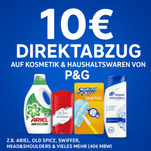 10 Direktabzug   auf Kosmetik und Haushaltswaren von PG