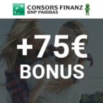 💳 75€ Bonus für die kostenfreie Consors Finanz Mastercard