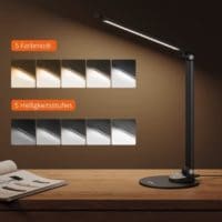 Sympa Schreibtischlampe LED Metall (Schwarz)