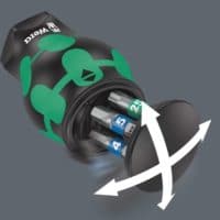 Wera Kraftform Kompakt Stubby 3 Schraubendreher mit 6 Bits im Magazin