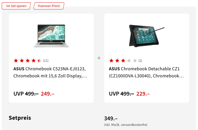 Chromebook & Chromebook Detachable Set
