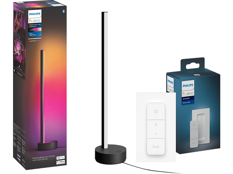 PHILIPS Hue Gradient Signe Tischleuchte inkl. Dimmschalter