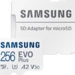 💾 Samsung Evo Plus microSD mit 256GB (2021, bis 130 MB/s)