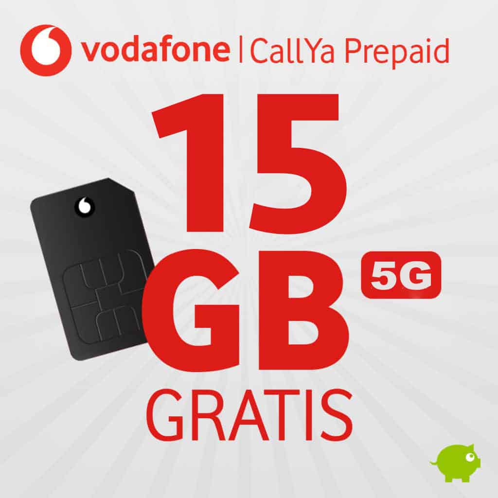 5G/LTE 🚀 Vodafone Prepaid 15GB Allnet GRATIS Monate 3 CallYa