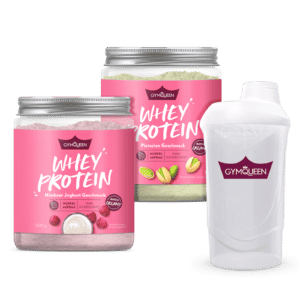 2er Pack Whey Protein (je 500mg) + Shaker