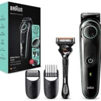 Braun BT3341 Trimmer Haarschneider mit Gillette Fusion ProGlide Rasierer