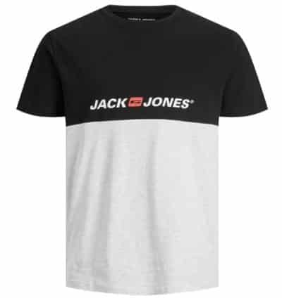 Jack & Jones Shirt Corp Block in Grau Schwarz