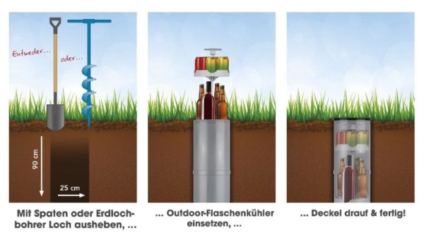 MAXXMEE Erdloch-Flaschenkühler 