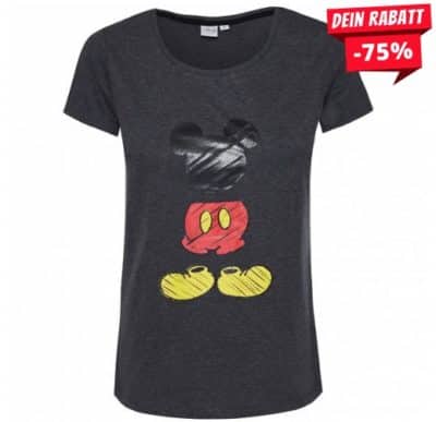 Micky Maus Disney Damen T Shirt HS3706 d grey