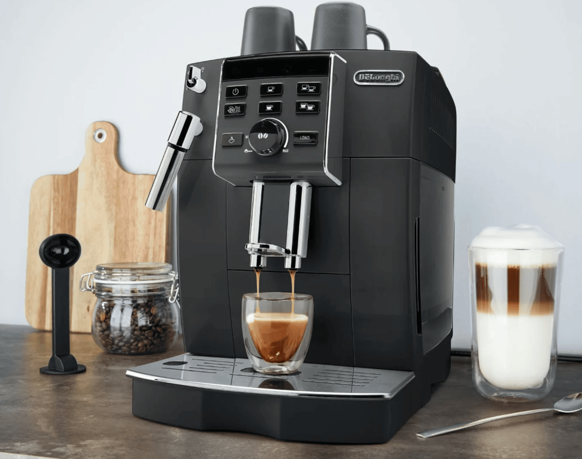 - schwarz Delonghi 13.123 ☕ ECAM MyTopDeals Kaffeevollautomat