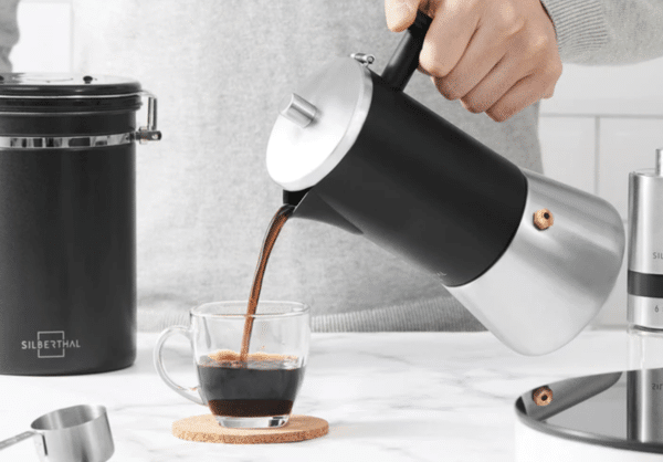 Espressokocher für 1-6 Tassen - Induktion - Edelstahl