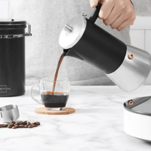 Espressokocher für 1-6 Tassen - Induktion - Edelstahl