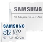 💾 Samsung Evo Plus microSD mit 512GB (2021, bis 130 MB/s)