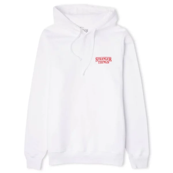 STRANGER THINGS AMERICANA UNISEX HOODIE - WHITE