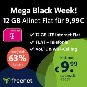 TOP📱🚀 Telekom Allnet mit 12GB LTE für 9,99€ mtl. // 30GB für 14,99€ mtl.