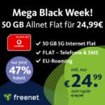 [Noch HEUTE!]🔥 50GB (!) Vodafone 5G Allnet-Flat für 24,99€ mtl.