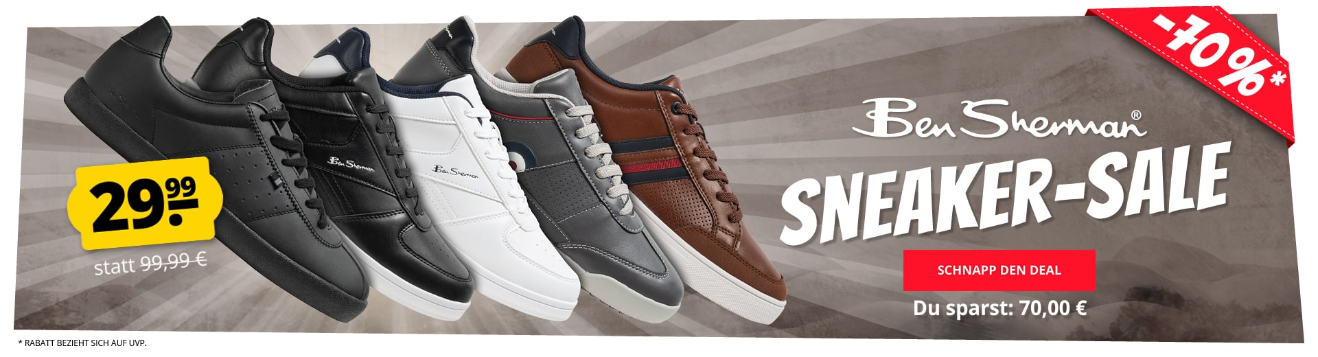 Verschiedene BEN SHERMAN Sneaker für 29,99€