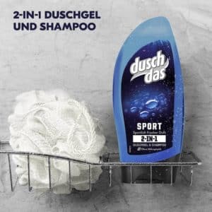 Duschdas 6er Pack 2 in 1 Duschgel  Shampoo Sport