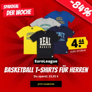 SportSpar EuroLeague Shirts Werbebild