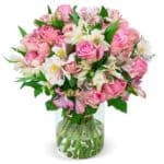 [Letzter Tag] 🌸💐 Blumenstrauß "Sweet Surprise" mit Rosen & Inkalilien (30 Stiele, 100 Blüten)