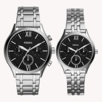 Geschenkset Uhren Fenmore Midsize His and Hers Multifunktionswerk   Edelstahl