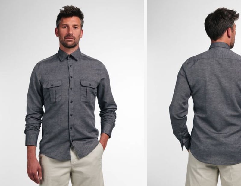 Soft Tailoring Shirt   Modern Fit   grau