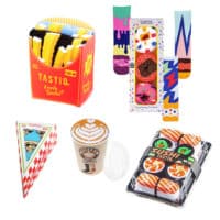 TASTIQ | Socken Damen und Herren in Geschenkverpackung | Socken Latte Macchiato | 2 Paar Pack | Größe 36-41