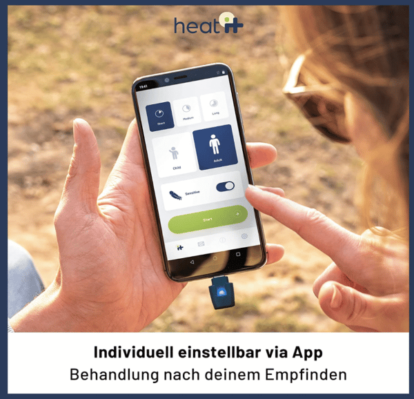 heat it - Smarter Stichheiler für die Behandlung von Juckreiz & Schmerz bei Insektenstichen mit Wärme - für Android (USB-C)