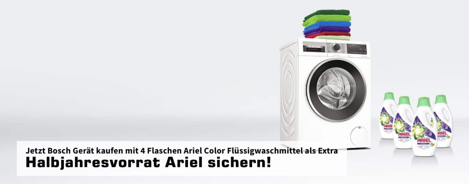 Saturn Bosch Waschmaschinen + gratis Ariel, z.B. Bosch WAV 28 G 44